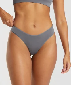 DAMES Gymshark Ondergoed|Dames Ondergoed*Cotton Dipped Front Thong