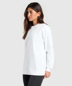 DAMES Gymshark Bedekkende Sportkleding|T-shirts*Cotton Oversized Long Sleeve Top