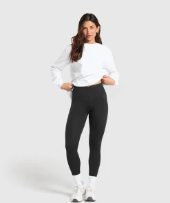 DAMES Gymshark Bedekkende Sportkleding|T-shirts*Cotton Oversized Long Sleeve Top