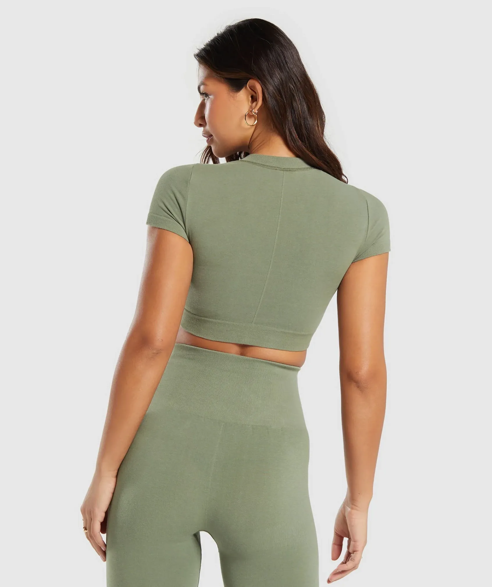 DAMES Gymshark Croptops|T-shirts*Cotton Seamless Crop Top