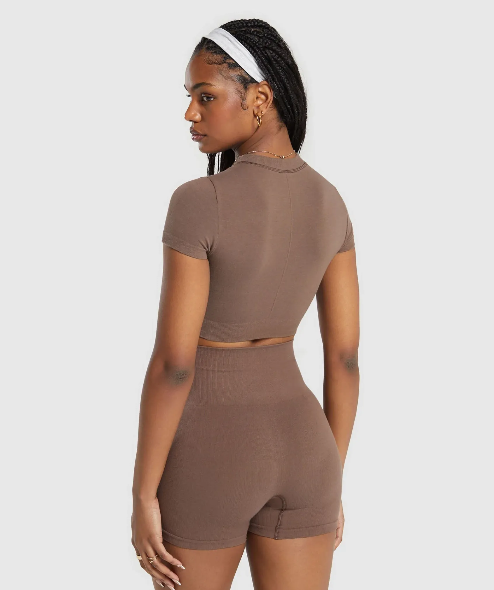 DAMES Gymshark Croptops|T-shirts*Cotton Seamless Crop Top