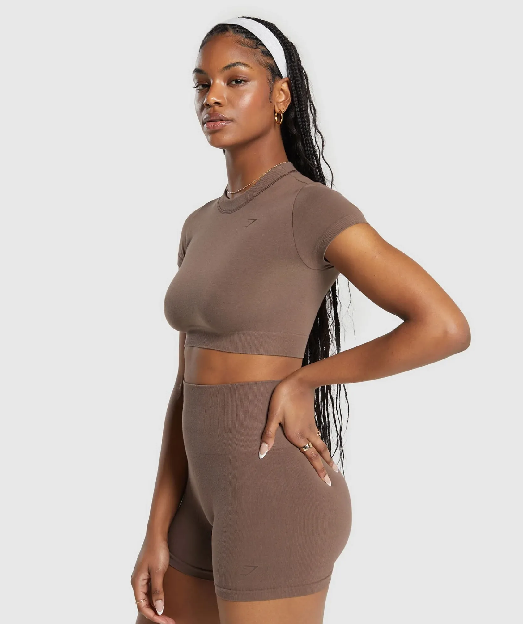 DAMES Gymshark Croptops|T-shirts*Cotton Seamless Crop Top