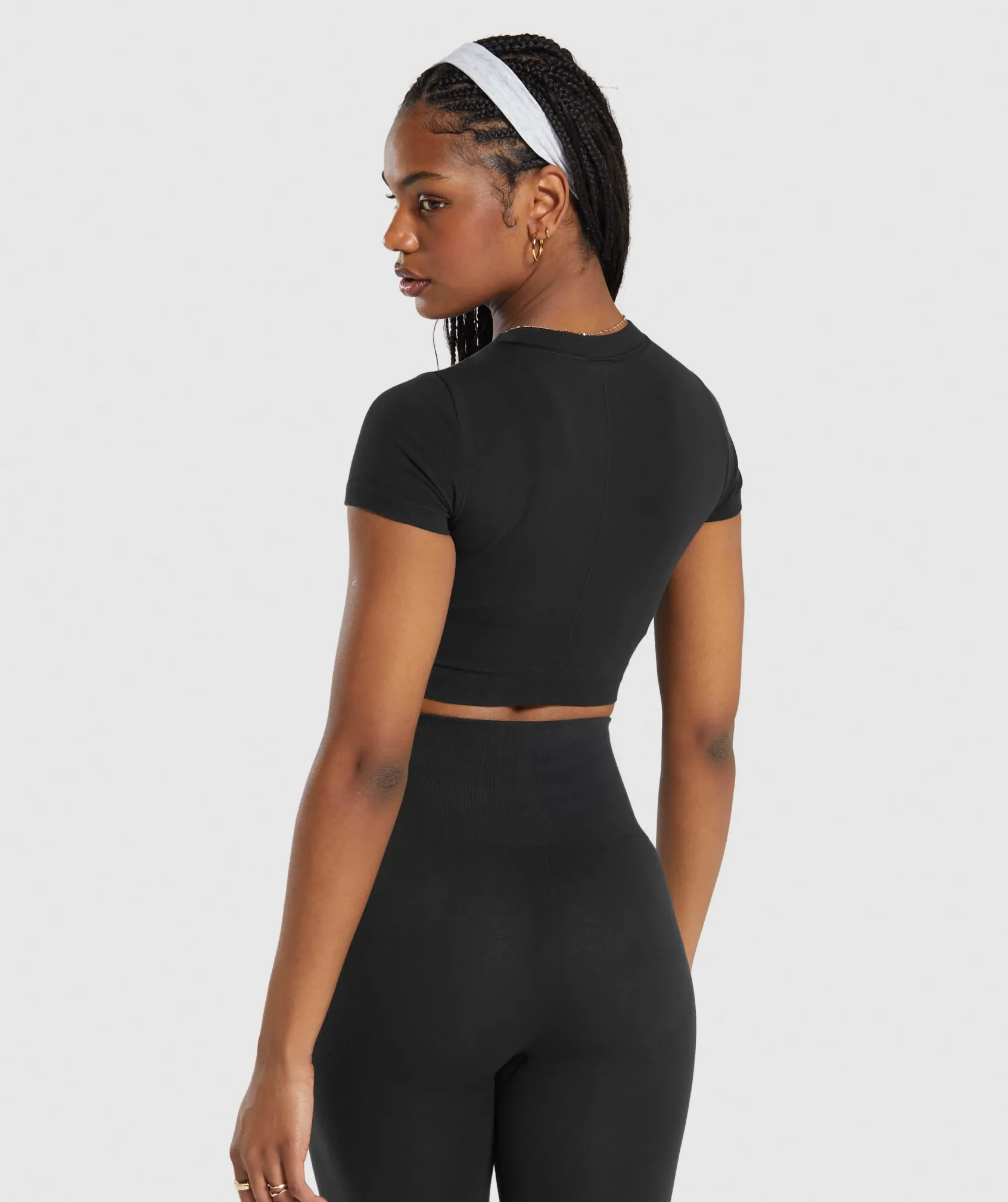 DAMES Gymshark Croptops|T-shirts*Cotton Seamless Crop Top