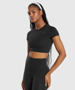 DAMES Gymshark Croptops|T-shirts*Cotton Seamless Crop Top
