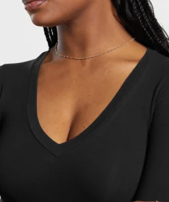 DAMES Gymshark Croptops|T-shirts*Cotton Seamless Long Sleeve Midi Top