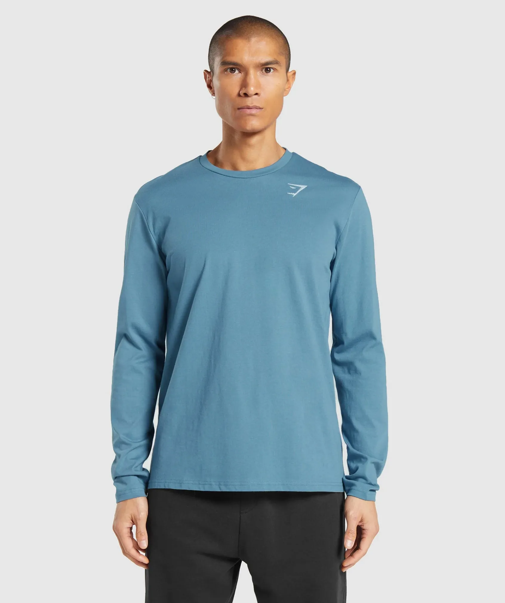 Heren Gymshark T-shirts*Crest Long Sleeve T-Shirt
