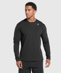 Heren Gymshark T-shirts*Crest Long Sleeve T-Shirt