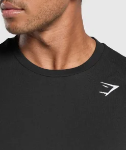 Heren Gymshark T-shirts*Crest Long Sleeve T-Shirt