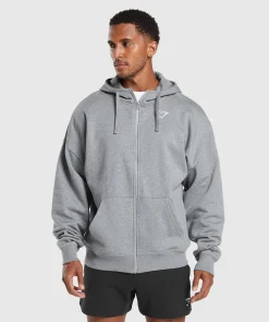 Heren Gymshark Sportjacks|Hoodies & Truien*Crest Oversized Zip Up Hoodie