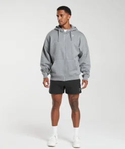 Heren Gymshark Sportjacks|Hoodies & Truien*Crest Oversized Zip Up Hoodie