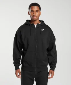 Heren Gymshark Sportjacks|Hoodies & Truien*Crest Oversized Zip Up Hoodie