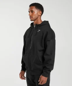 Heren Gymshark Sportjacks|Hoodies & Truien*Crest Oversized Zip Up Hoodie