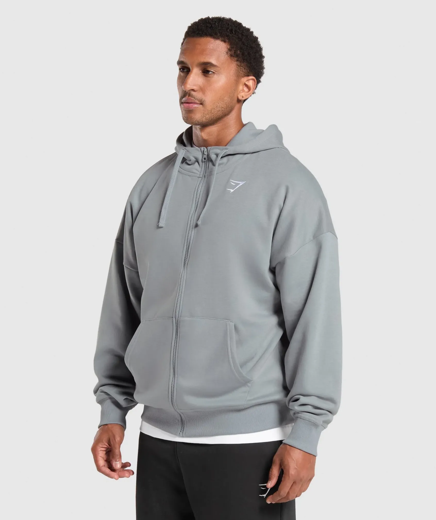 Heren Gymshark Sportjacks|Hoodies & Truien*Crest Oversized Zip Up Hoodie