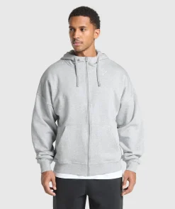 Heren Gymshark Hoodies & Truien|Sportjacks*Crest Oversized Zip Up Hoodie