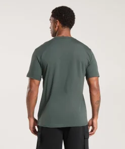 Heren Gymshark T-shirts*Crest T-Shirt