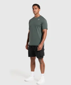 Heren Gymshark T-shirts*Crest T-Shirt