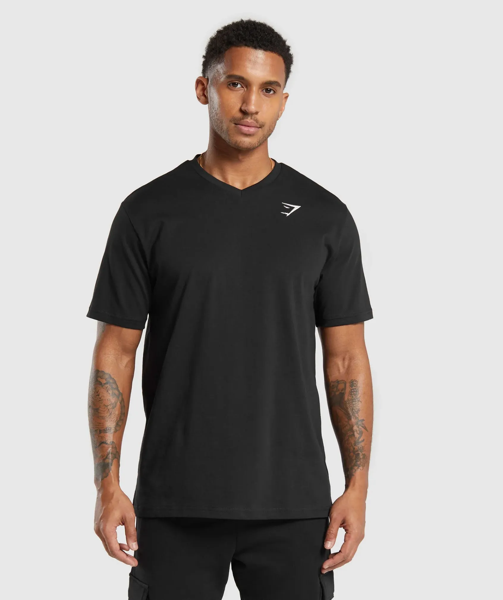Heren Gymshark T-shirts*Crest V-Neck T Shirt