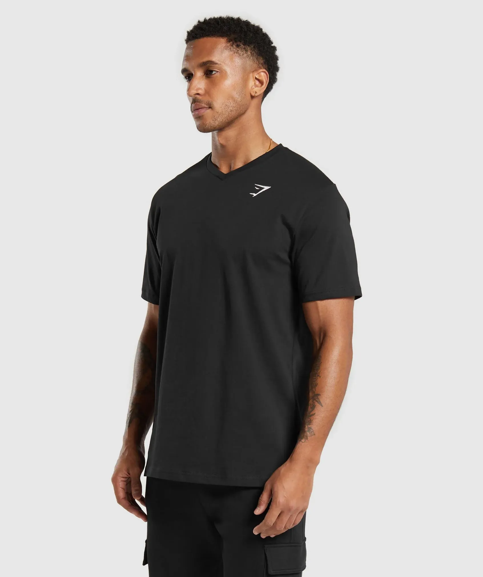Heren Gymshark T-shirts*Crest V-Neck T Shirt