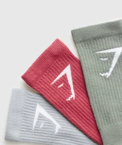 Gymshark Sportsokken|Crewsokken*Crew Socks 3pk