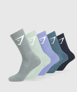 Gymshark Sportsokken|Crewsokken*Crew Socks 5pk