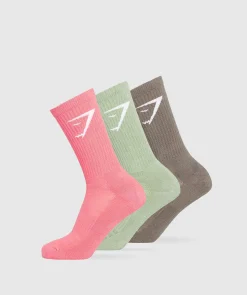 Gymshark Sportsokken|Crewsokken*Crew Socks 3pk