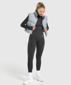 DAMES Gymshark Outerwear|Sportjacks*Cropped Midi Gilet