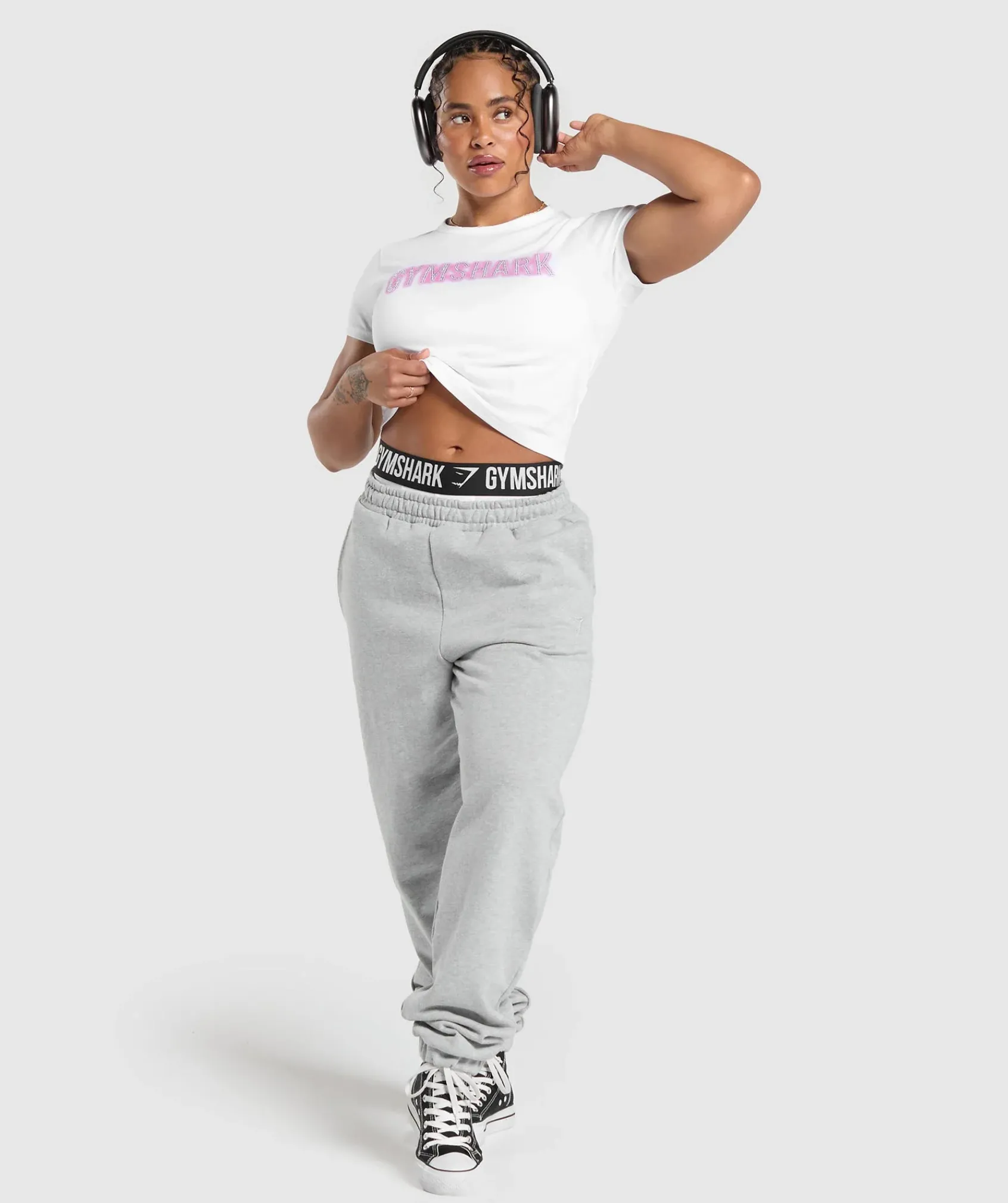 DAMES Gymshark Croptops|T-shirts*Diamante Baby Tee