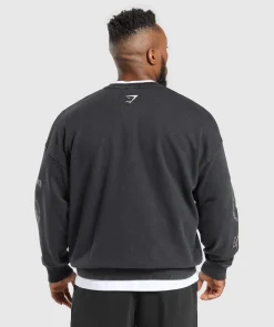 Heren Gymshark Hoodies & Truien*Distressed Graphic Crew