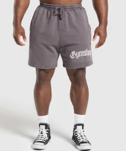 Heren Gymshark Shorts*Distressed Graphic 7" Shorts