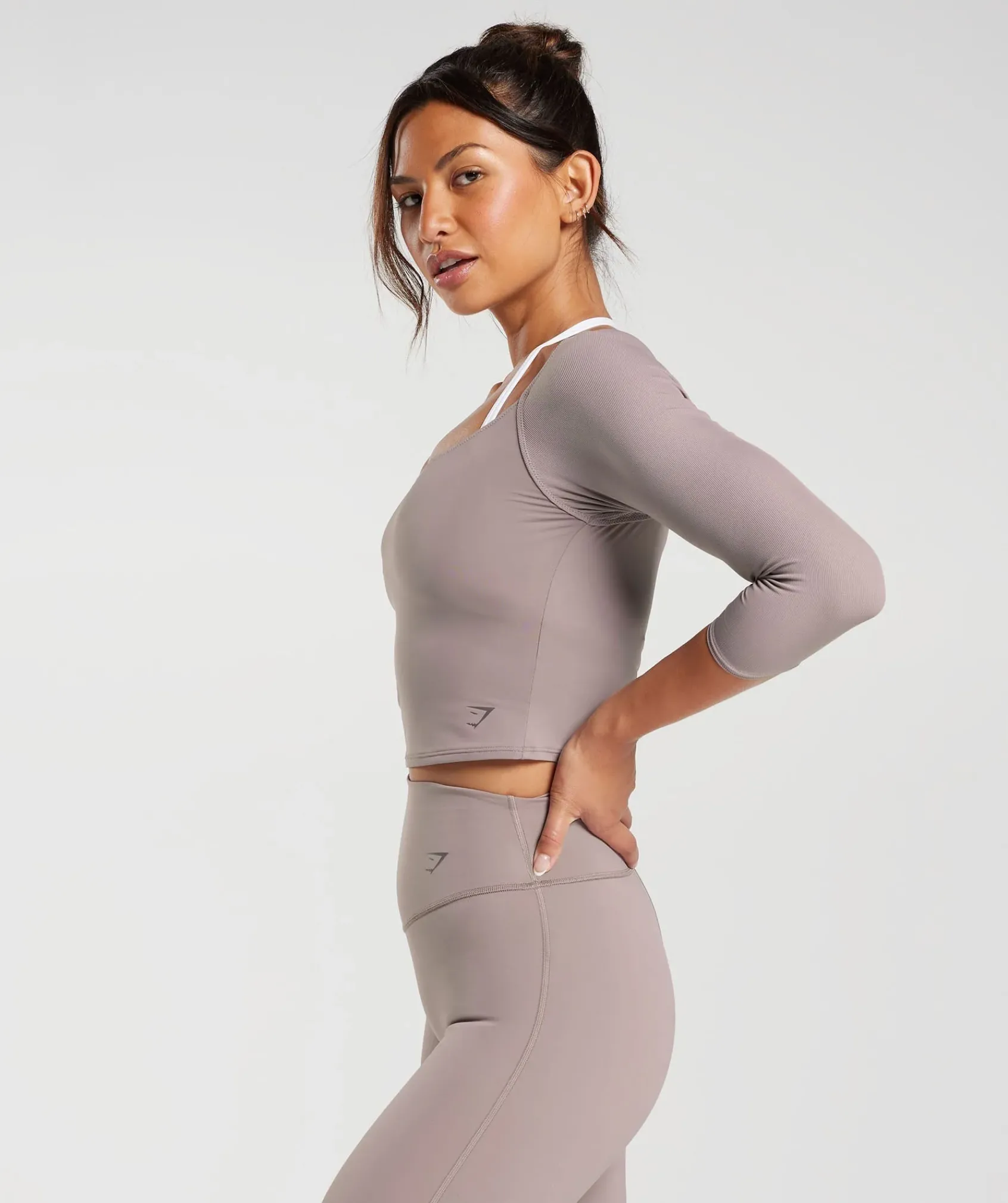 DAMES Gymshark Croptops|T-shirts*Elevate 3/4 Sleeve Crop Top