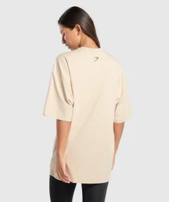 DAMES Gymshark T-shirts*Elevate Chain Oversized T-Shirt