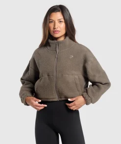 DAMES Gymshark Outerwear|Sportjacks*Elevate Fleece Midi Jacket