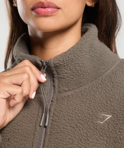 DAMES Gymshark Outerwear|Sportjacks*Elevate Fleece Midi Jacket