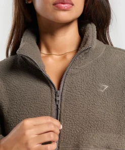 DAMES Gymshark Outerwear|Sportjacks*Elevate Fleece Midi Jacket