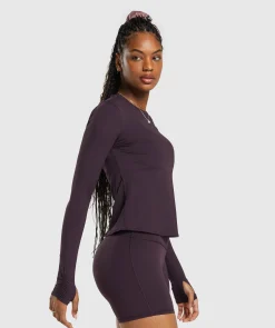 DAMES Gymshark T-shirts*Elevate Long Sleeve Ruched Top