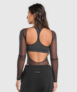 DAMES Gymshark Sportjumpsuit*Elevate Mesh Bodysuit