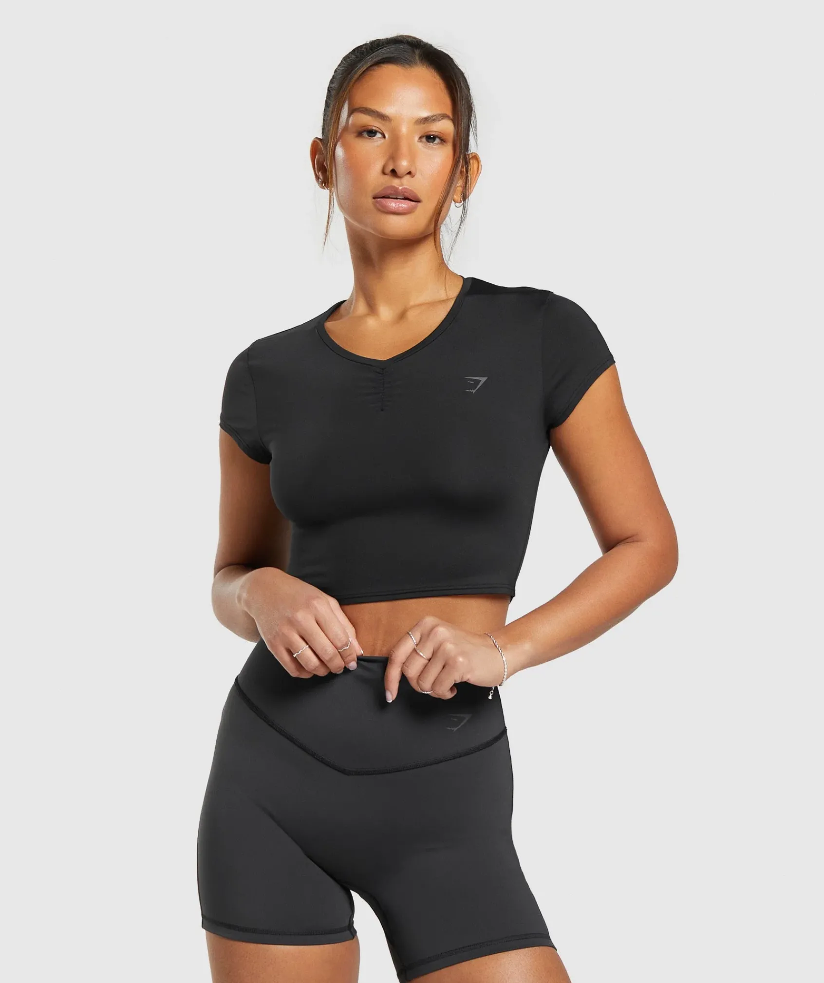 DAMES Gymshark Croptops|T-shirts*Elevate Ruched Crop Top