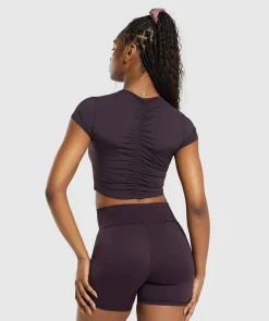 DAMES Gymshark Croptops|T-shirts*Elevate Ruched Crop Top