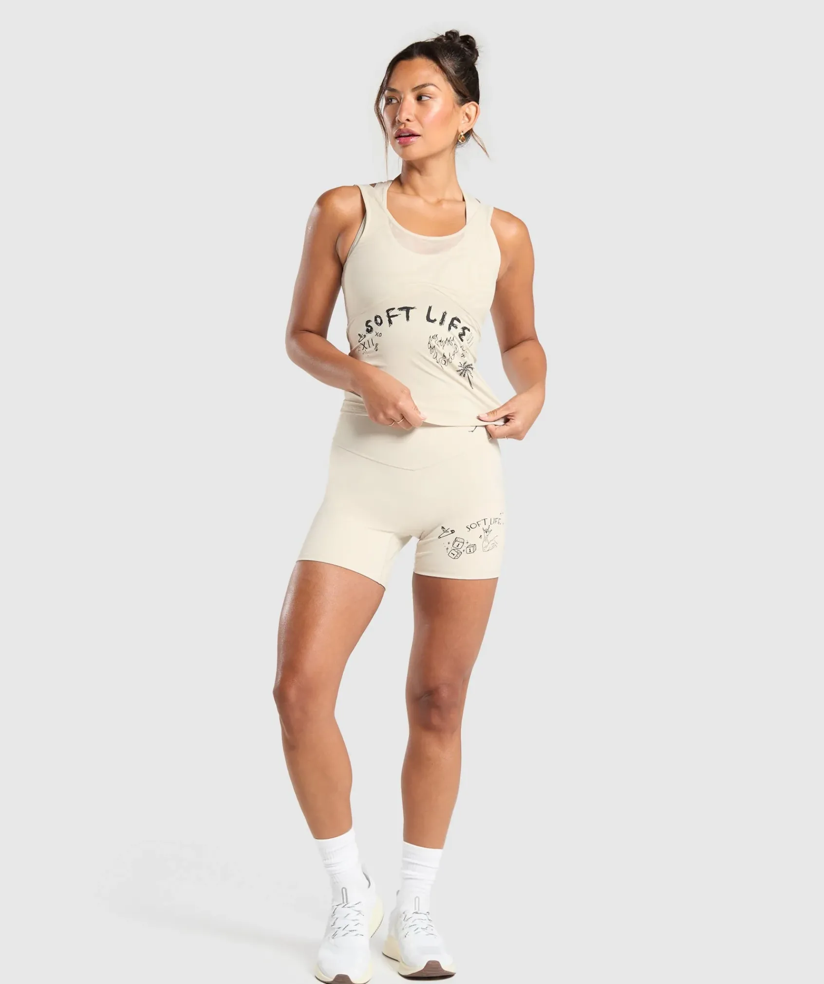 DAMES Gymshark Tanktops|T-shirts*Elevate Tattoo Graphic Tank With Shelf