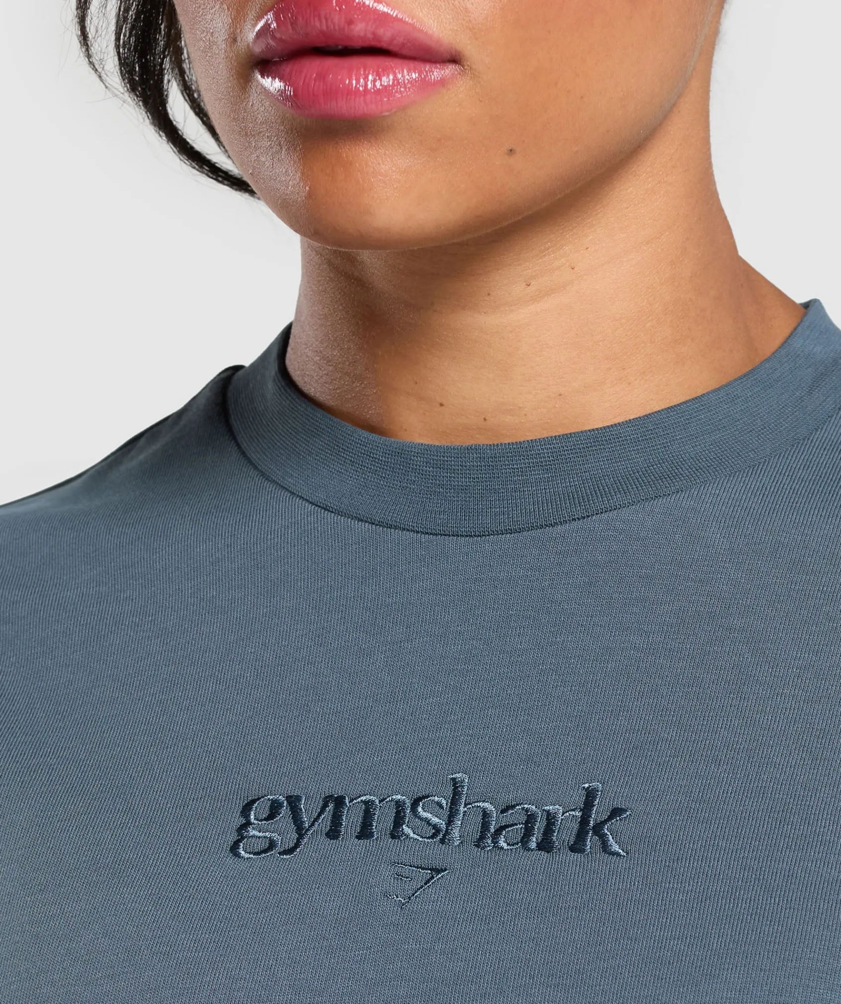 DAMES Gymshark T-shirts*Embroidered Logo Oversized T-Shirt