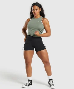 DAMES Gymshark Croptops|Tanktops*Essential Cotton Midi Tank