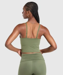 DAMES Gymshark Croptops|Tanktops*Everyday Cami Tank With Shelf