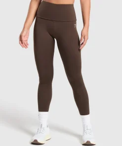 DAMES Gymshark Bedekkende Sportkleding|Leggings*Everyday Foldover Leggings
