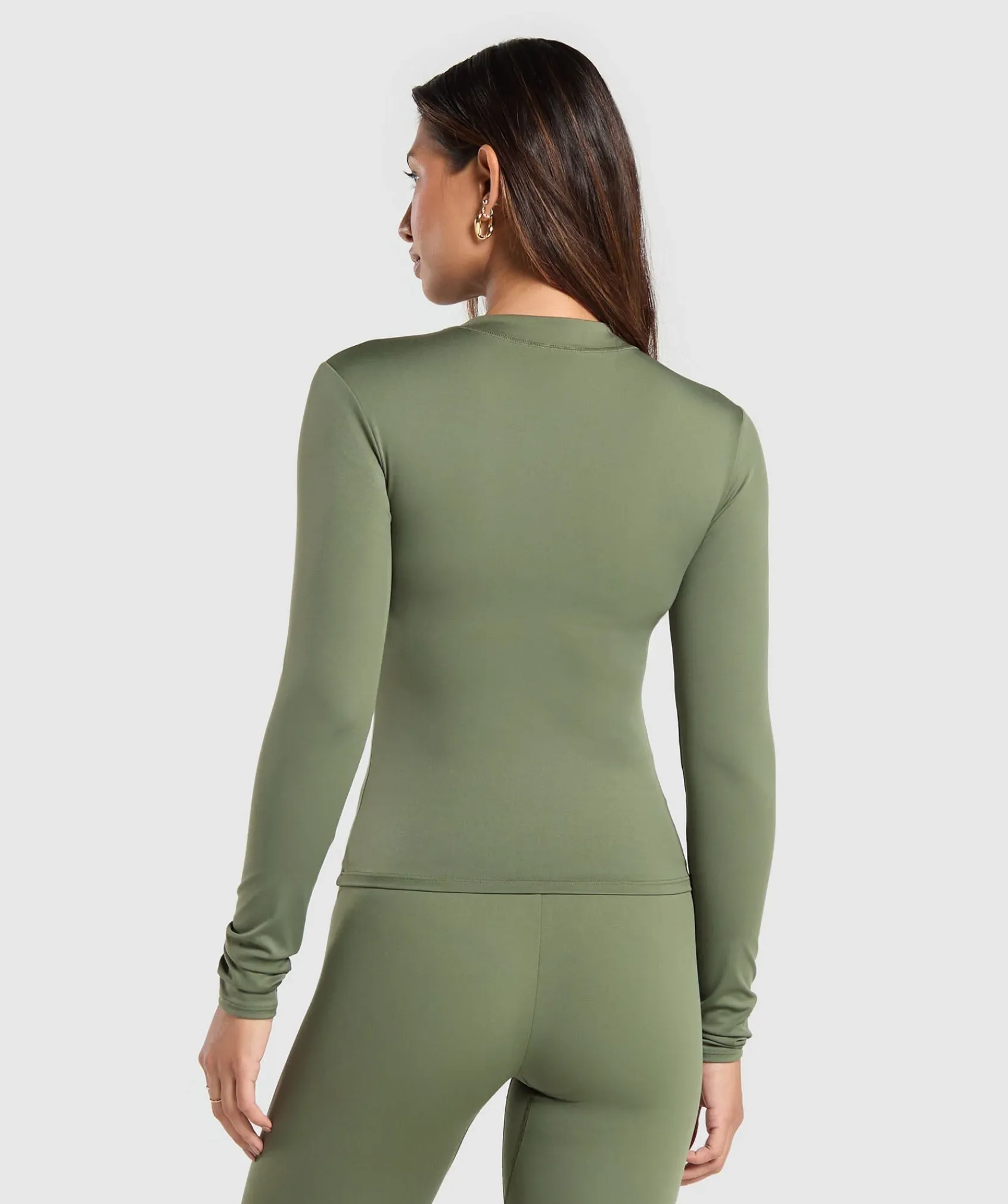 DAMES Gymshark T-shirts*Everyday High Neck Long Sleeve Top