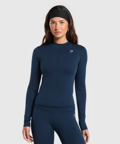 DAMES Gymshark Bedekkende Sportkleding|T-shirts*Everyday High Neck Long Sleeve Top