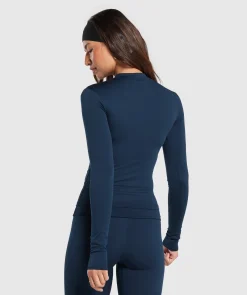 DAMES Gymshark Bedekkende Sportkleding|T-shirts*Everyday High Neck Long Sleeve Top