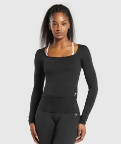DAMES Gymshark Croptops|T-shirts*Everyday Long Sleeve Midi Top