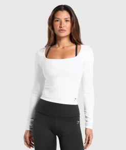 DAMES Gymshark Croptops|T-shirts*Everyday Long Sleeve Midi Top