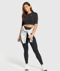 DAMES Gymshark Leggings|Zwarte Leggings*Everyday Mesh Legging