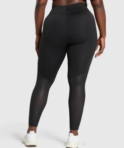 DAMES Gymshark Leggings|Zwarte Leggings*Everyday Mesh Legging